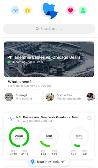 TickPick game view