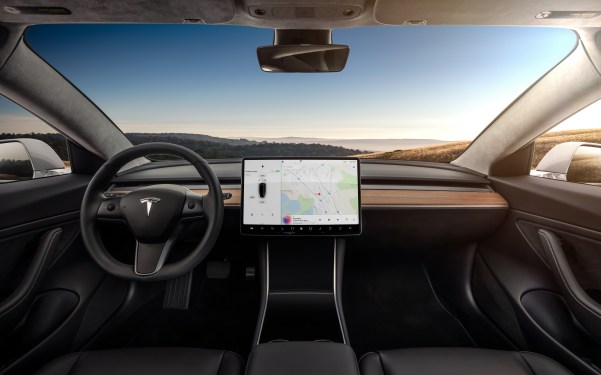 Model 3 Interior Dashboard Head On