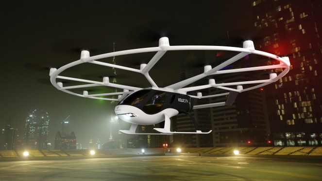 VoloCity takes off into night