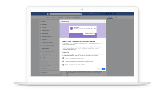 facebook fec option