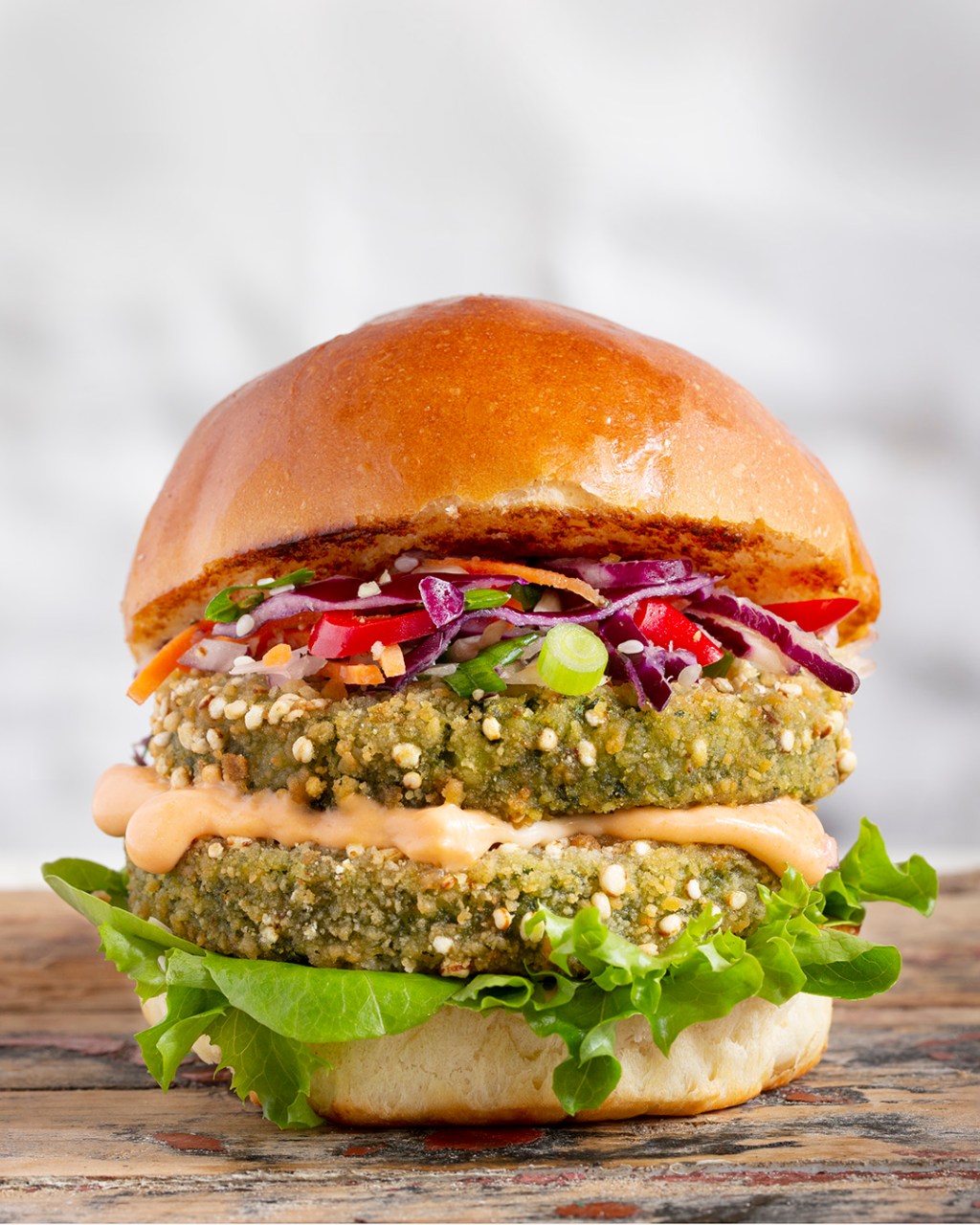 Kale Quinoa Brioche Bun