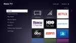 ROKU TV Homescreen