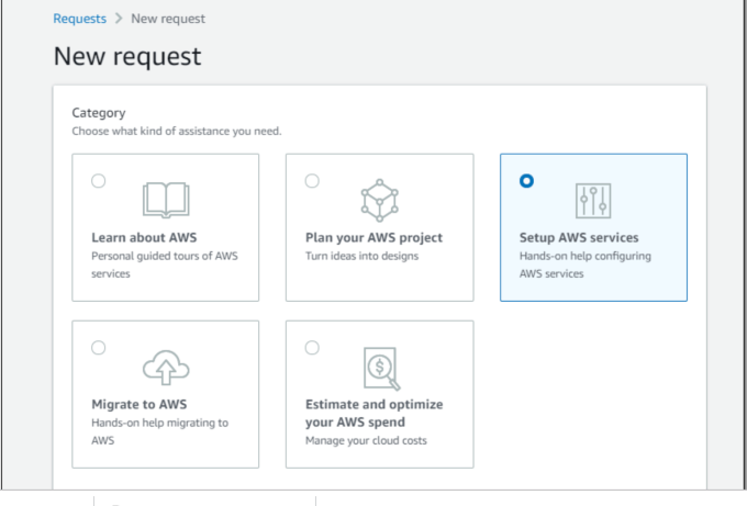 AWS IQ start screen