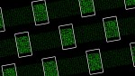 illustration of cyber security data phone