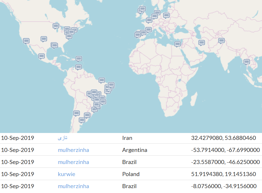 hatebase map