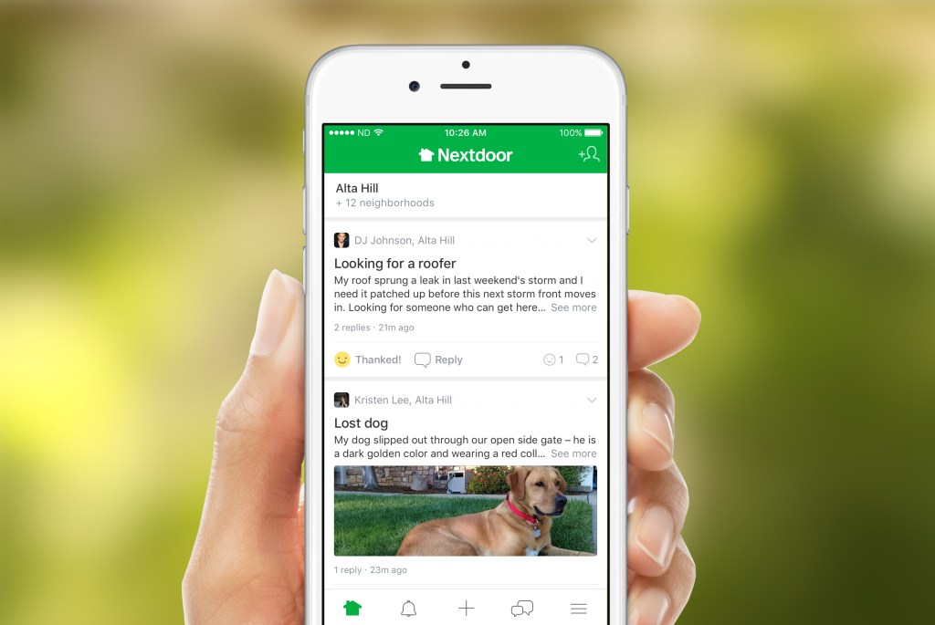 nextdoor iphone