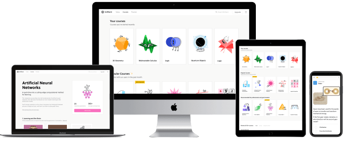 Brilliant product screenshot all devices