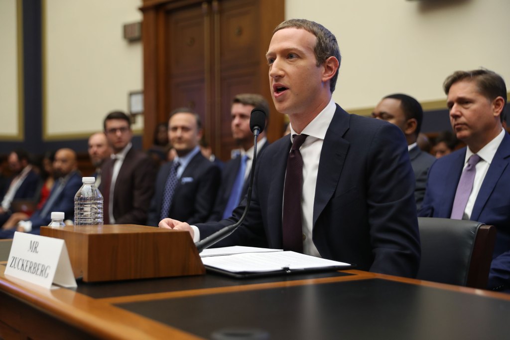 Facebook CEO Mark Zuckerberg Testifies Before The House Financial Services Committee