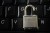 open padlock placed on keyboard