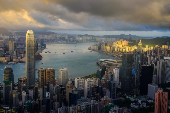 Hong Kong skyline from The peak view point