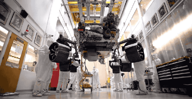 Mars 2020 Rover First wheels