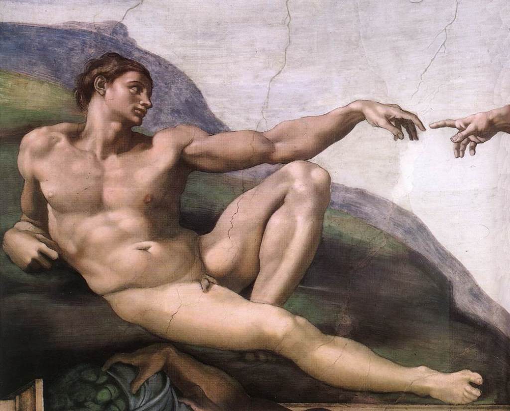 Michelangelo Creation of Adam 03