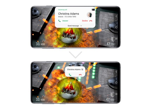 Samsung One UI Beta Program Game S10 full screen