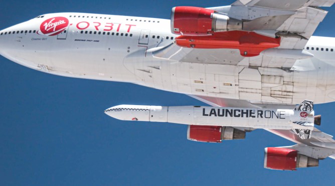 Virgin Orbit in flight