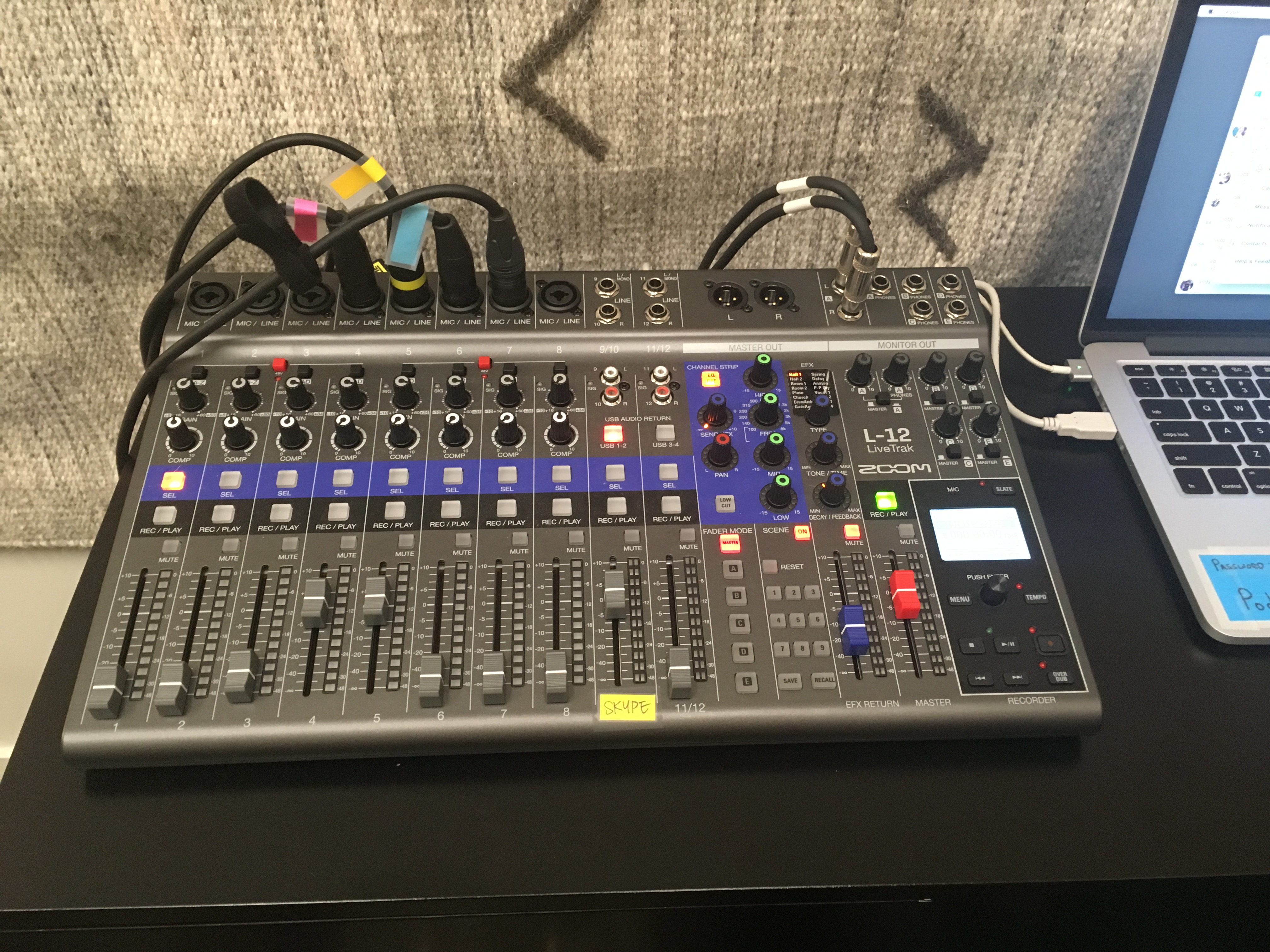 how we podcast zoom livetrak
