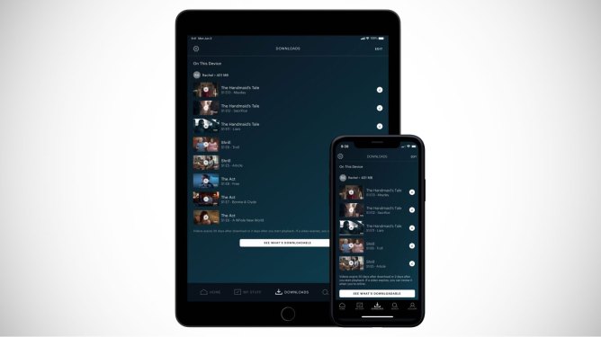 hulu downloads tablet iPhone