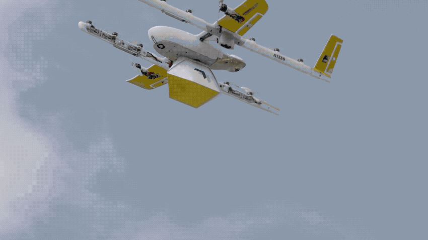 wing drone delivery