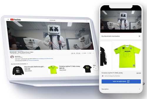 youtube merchbar