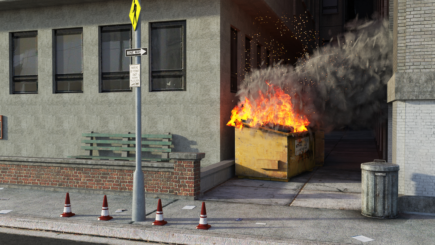 dumpster fire