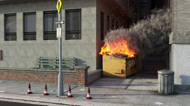 dumpster fire
