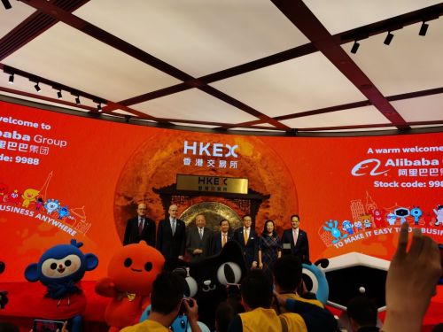 Alibaba Debuts On Hong Kong Stock