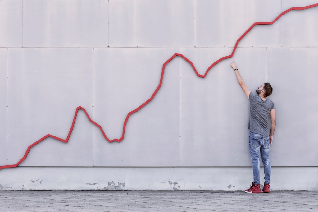 line chart growth