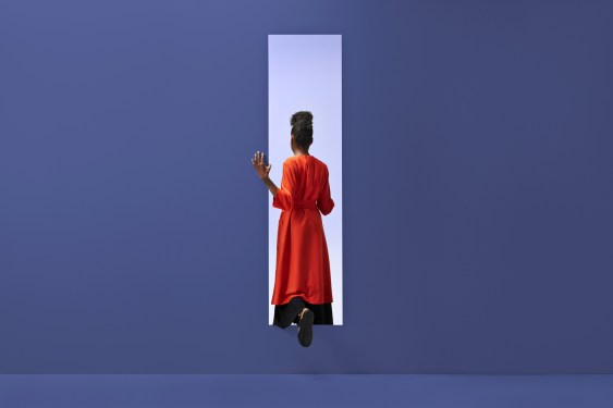 exit woman