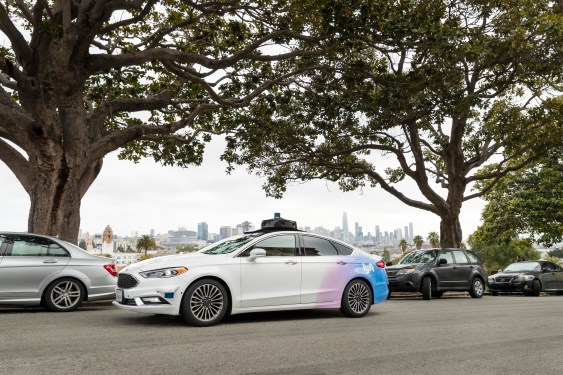 Lyft self-driving Ford Fusion