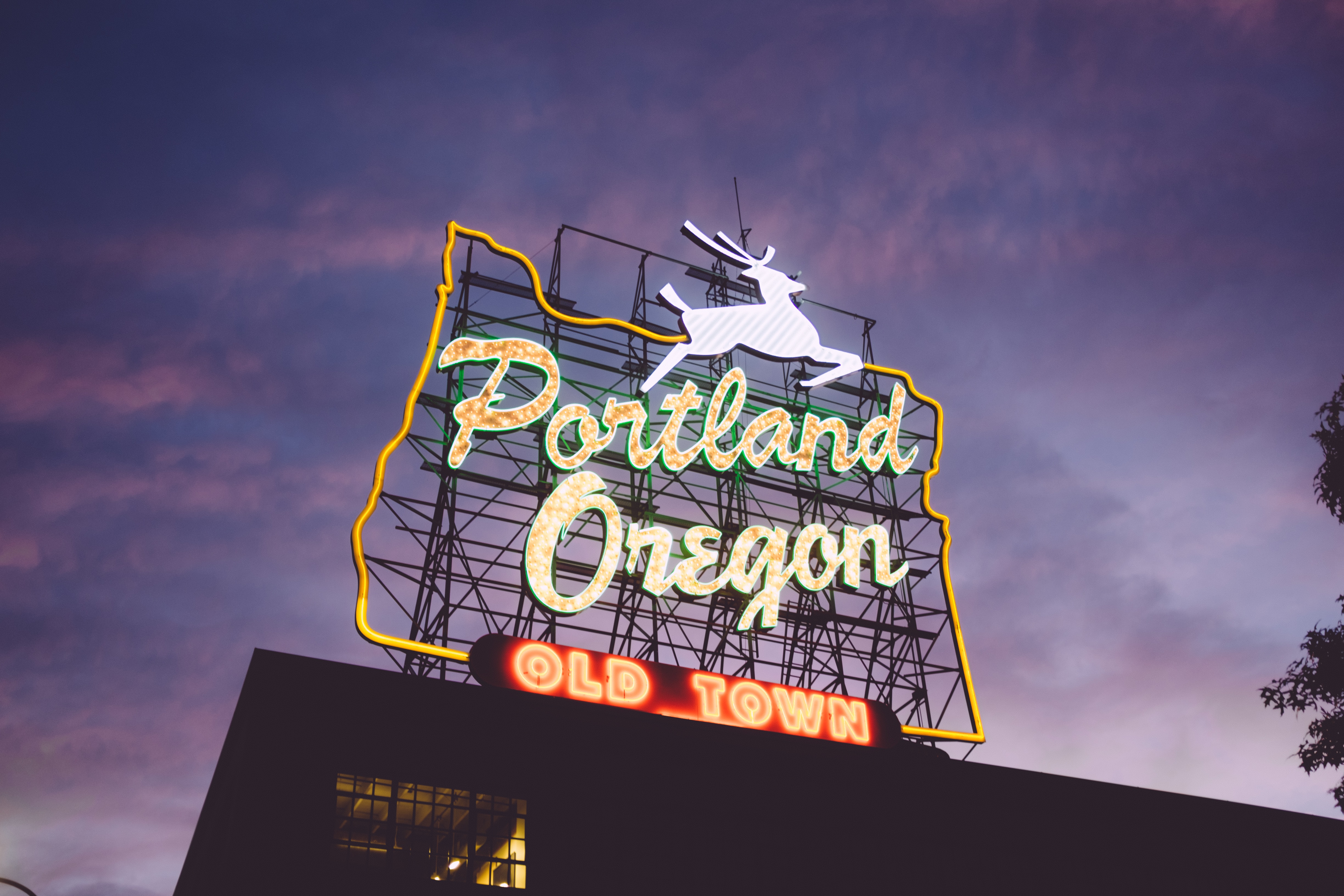 portland neon sign