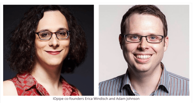 IOpipe co-founders Erica Windisch and Adam Johnson