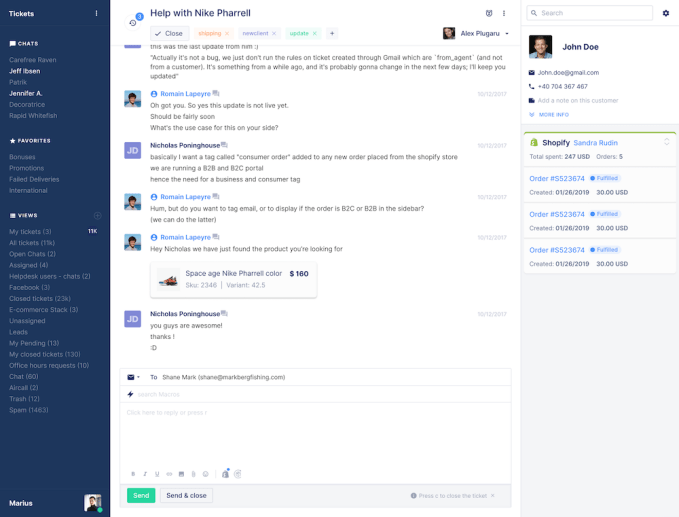 Gorgias screenshot