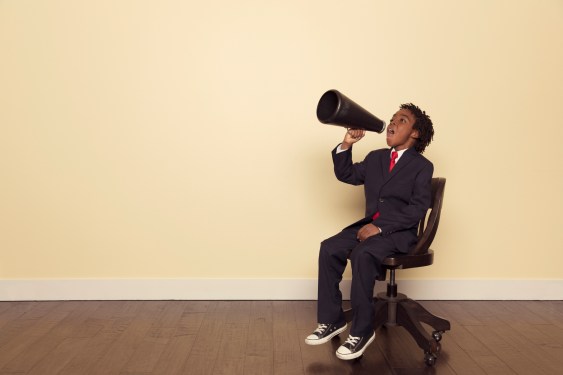 boy megaphone brand power