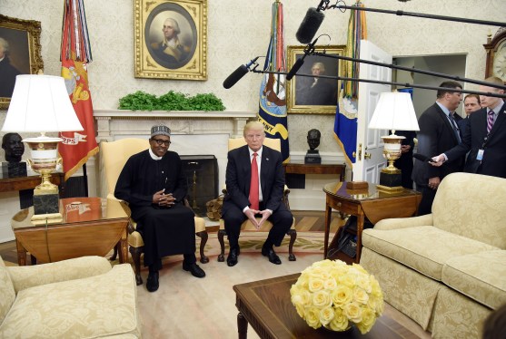 President Trump Welcomes Nigerian President Buhari To The White House