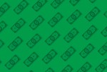 Money or finance green pattern with dollar banknotes. Banking, cashback, payment, e-commerce. Vector background.