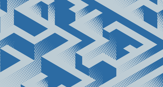abstract halftone maze