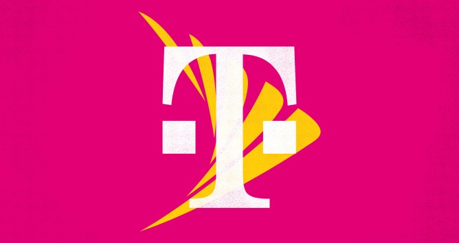 t-mobile logo overlaid on sprint logo