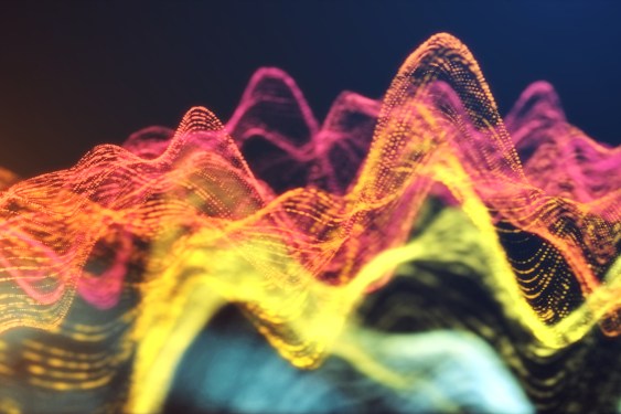 abstract multicolored wave length