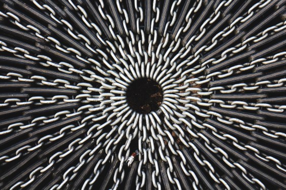 Full Frame Shot Of Chains On Trampoline