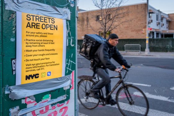 New York streets COVID 19