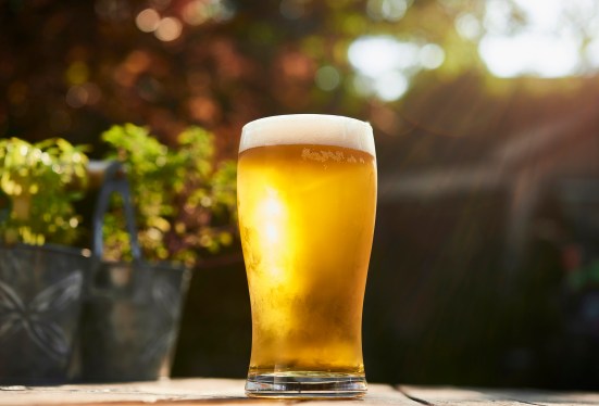Beer on table