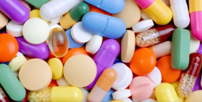 array of pills and tablets