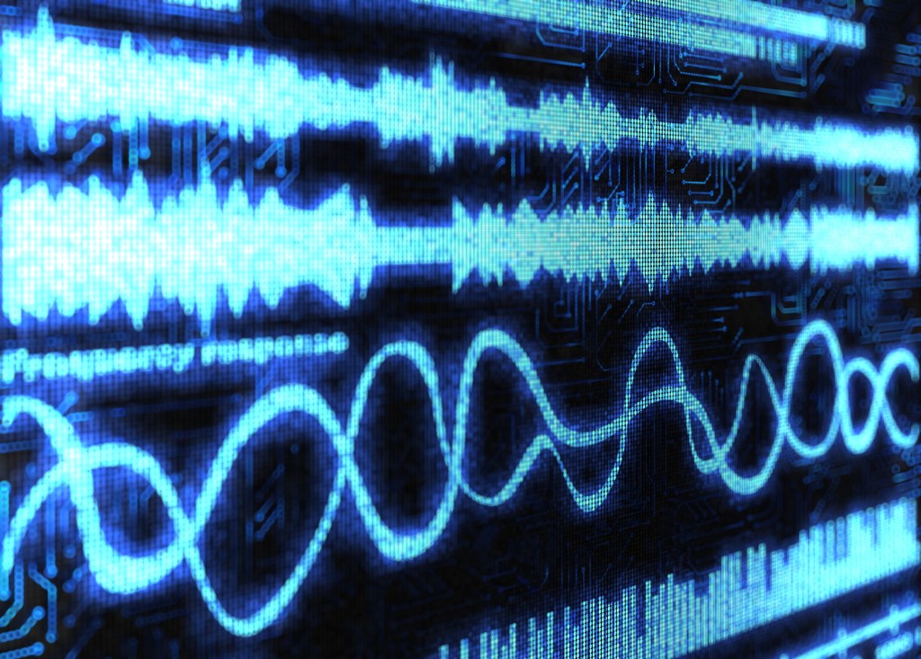 blue music waves