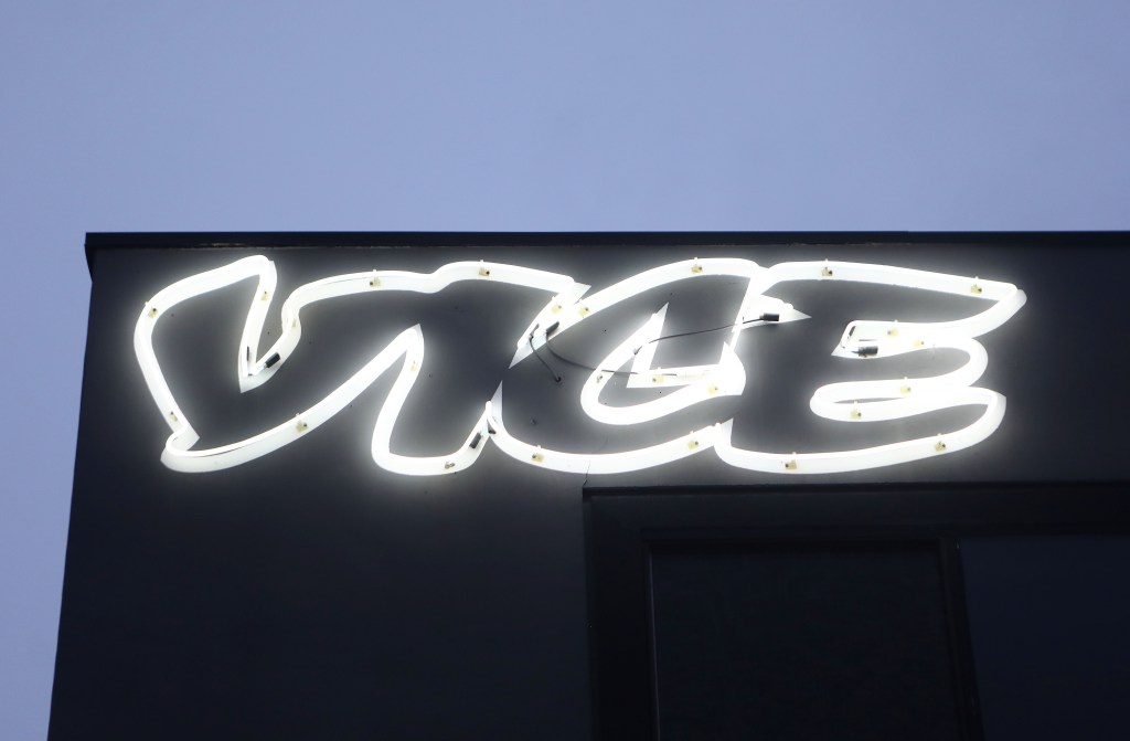 Vice Media offices display the Vice logo.