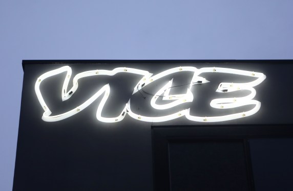 Vice Media offices display the Vice logo.