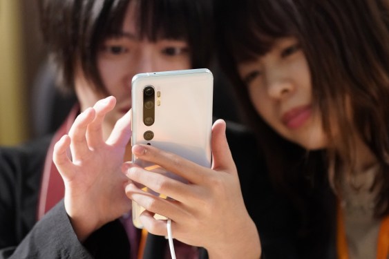 woman using smartphone