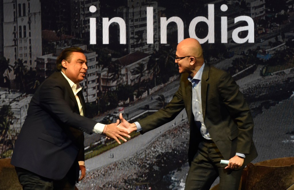 Microsoft CEO Satya Nadella At Microsoft Future Decoded Summit In Mumbai