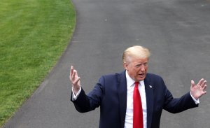 President Trump Departs White House For Ford Factory In Michigan