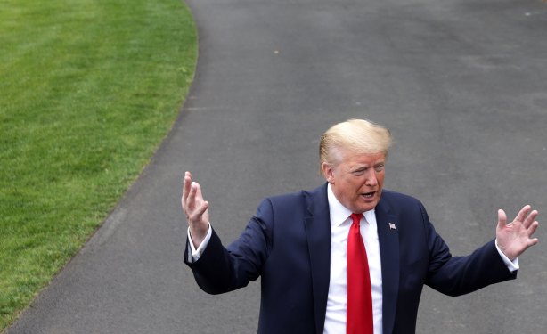 President Trump Departs White House For Ford Factory In Michigan