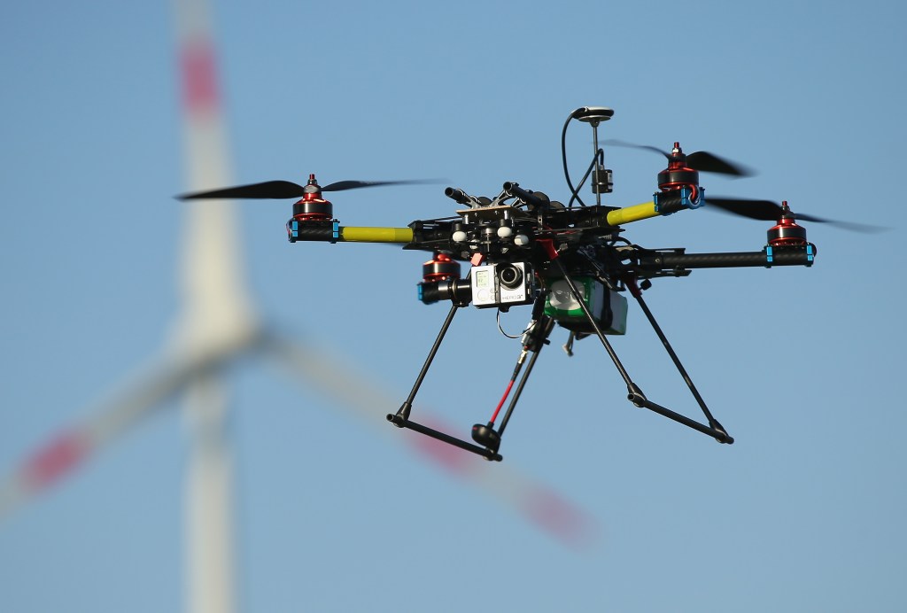 Quadcopter Drone flying