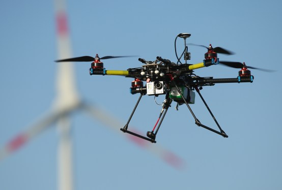 Quadcopter Drone flying